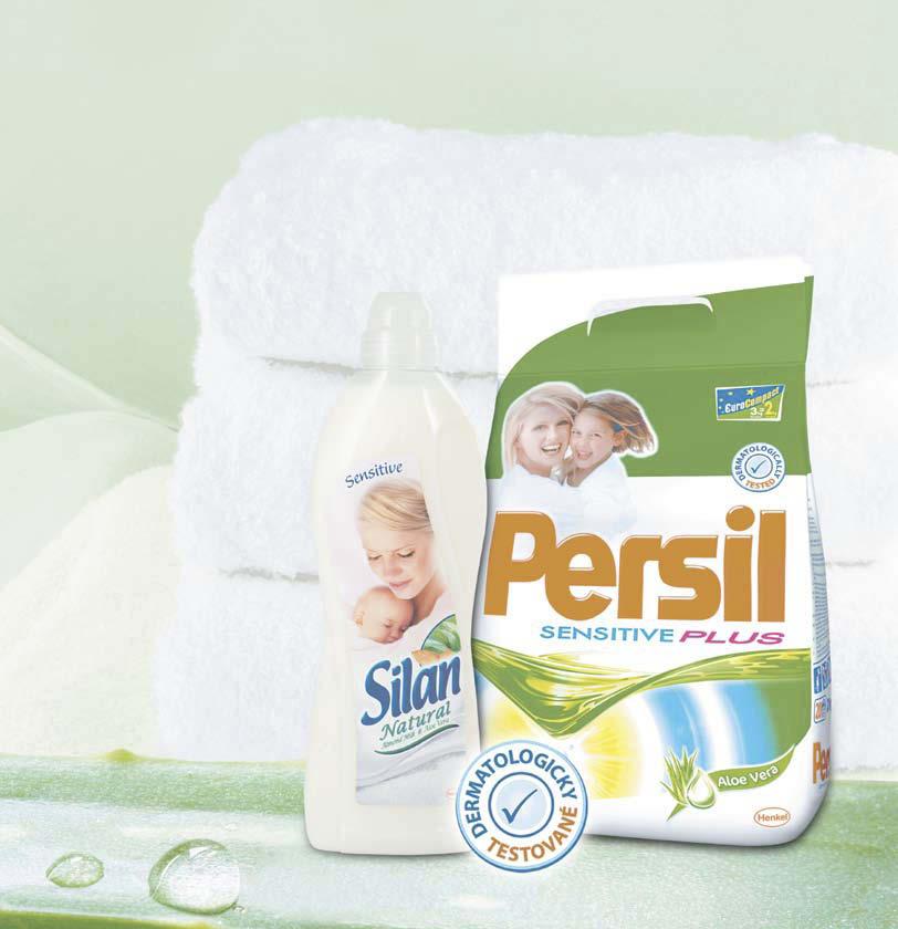 Persil Sensitive Aloe Vera Odstraňuje odolné škvrny.