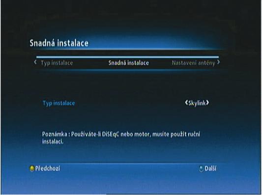 Pomocou modrého tlačidla sa presuňte na ďalšiu položku. 7.