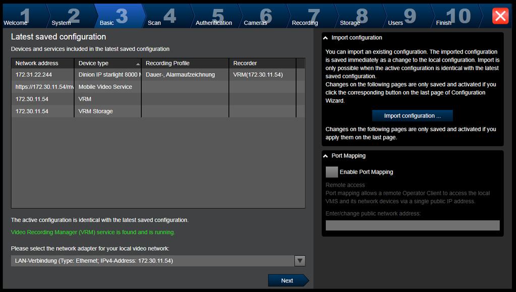 Bosch Video Management System Ξεκινώντας el 83 Γνωστοποίηση! Διατίθεται μόνο στο DIVAR IP 3000 και στο DIVAR IP 7000. Διαμορφώστε τις ρυθμίσεις δικτύου του λειτουργικού συστήματος.