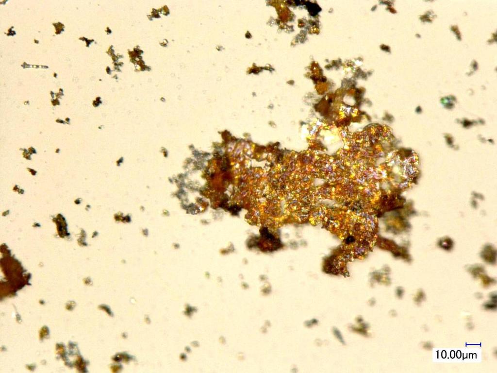 hydroxid a vznikajúci magnetit Farebné
