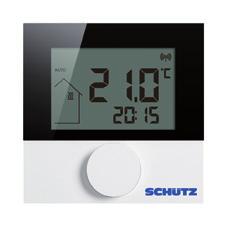Regulačná technika varimatic BUS/FUNK BUS Termostat varimatic DIGITAL BUS/FUNK BUS LCD termostat SCHÜTZ 24 V je digitálny termostat k regulácii priestorovej teploty podlahových systémov vykurovania.