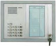 , modulu kamery a tlačídlových modulov so 4, 6, 7 a 8 tl. alebo s kódovou voľbou účastníka zložené z EV 0 tl.