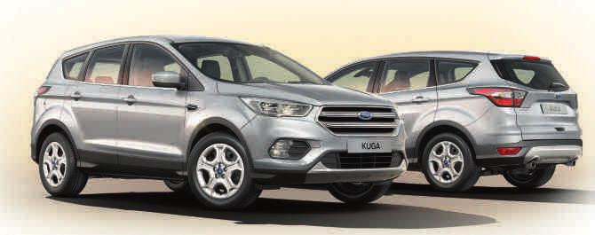 FORD KUGA Μοντέλα " Trend (δεν διατίθεται) ( Βασικά εξωτερικά χαρακτηριστικά ( Βασικά εσωτερικά