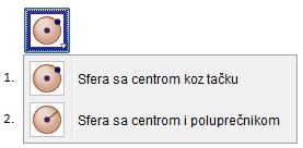 Slika 23: Alati za rad sa telima Na slici 24 prikazani su alati za rad sa sferama: 1.