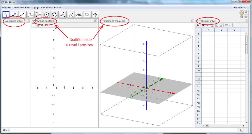 1 Programski paket GeoGebra GeoGebra je dinamički softverski paket za matematiku dizajniran za učenje i podučavanje matematičkih sadržaja na svim nivoima obrazovanja.