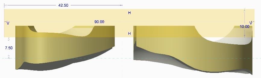 46 Αποκοπή αντικειμένου στο περιβάλλον Extrude Γενικότερα η εμφάνιση πολλαπλών σχημάτων από τις διεργασίες που