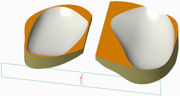 Εικόνα 7.48 Αποκοπή με εντολή Extrude Εικόνα 7.