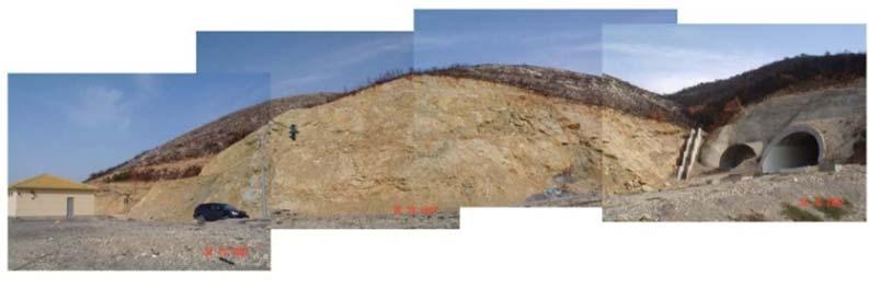 reinforced concrete piles Length of Lane Cover A: 95m Length of Lane Cover Β: 263m Maximum useful height: 9,40m Weathered mantle of limestones,