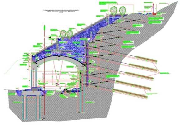 Elaboration of geotechnical design Structural design of Lane Covers Slope stability analysis for the temporary and permanent cut slope Dimensioning