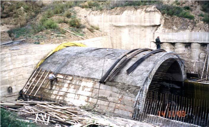 Cut & Cover Structure East Portal Cut & Cover of Agios Ilias Tunnel Paraionian Road West Greece Cut & Cover Total cost: approx. 3,5 m.