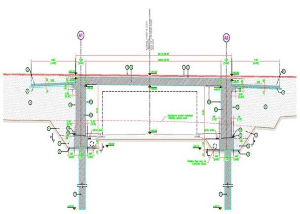 ) Elaboration of all the necessary analysis and checks for structures dimensioning Detailed construction drawings Detailed Final