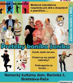 8 Kultúrne poduja a Kultúrne poduja a 9 Kalendár kultúrnych podujatí v MČ Rača Marec 2018 4. 3. 16:00 Nemecký kultúrny dom - Detské predstavenie Preteky koníka Janíka, vstupné 2 8. 3. 14:00 KS Krasnianska beseda - Program k MDŽ, hudobné melódie Jozef Piaček, vstup voľný 11.