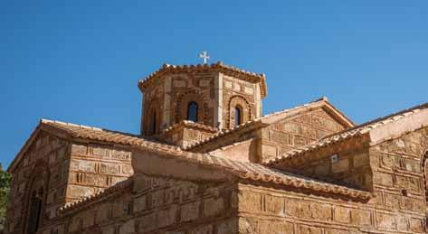 Olives, olive oil, wine, honey, traditional pasta, such as hylopites, kritharaki (barley-shaped pasta) and frumenty, fruits -mostly strawberries- and pickled vegetables are tourists favourite local