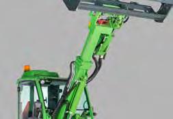 V závislosti od modelu teleskopické rameno zväčšuje dosah o 400 700 mm a výšku zdvihu o cca 400 mm.