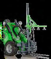 Skladá sa zo stĺpa, paletizačných vidiel upevnených na spodnej strane stĺpa a hydraulicky ovládaného pridržiavača na hornej strane stĺpa, ktorý pritláča boxy na paletizačné vidly.