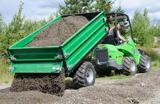 Komunálna technika a čistenie Výklopný prívesný vozík Výklopný prívesný vozík je dostupný v dvoch modeloch: s nosnosťou 1200 kg, alebo 1800 kg. Obidva modely sú vybavené hydraulickým vyklápaním.