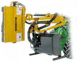 Kosenie a údržba zelene Mulčovač na hydraulickom ramene Mulčovač s hydraulickým ramenom je schopný dosiahnuť aj na miesta kde sa nakladač nedostane.