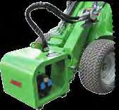 Zdroje energie Generátor Vyrobí elektrický prúd priamo s nakladačom Avant! Existujú dva modely generátorov s výkonom buď 3,5 kva alebo 6,5 kva.