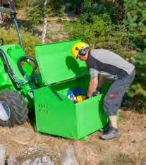 Lyžice, manipulácia a preprava materiálu Hydraulicky ovládané ťažné zariadenie zadné Hydraulicky ovládané ťažné zariadenie umožňuje výškovo nastaviť ťažnú guľu 50 mm, čo zjednodušuje agregáciu