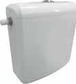 tlačítko k nádržke, biela WC misa závesná IDEA WC sedátko, duroplast Zvukoizolačná podložka pre