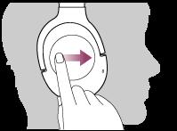 Έλεγχος της συσκευής ήχου (σύνδεση BLUETOOTH) Εάν η συσκευή BLUETOOTH υποστηρίζει AVRCP, μπορείτε να την ελέγξετε από τα ακουστικά.