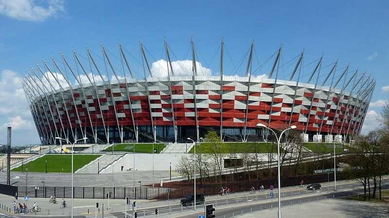 Nacionālais stadions Varšavā, kur notika galvenie konferences