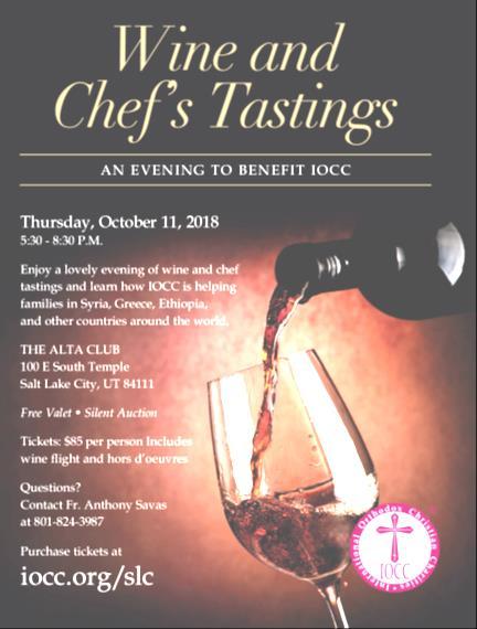 You may purchase your tickets this Sunday, October 7th at both churches.