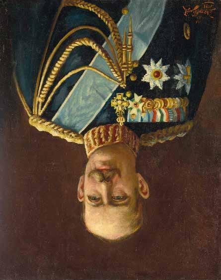 184 Joza Zaborsky (αρχές 20ού αιώνα) Πορτραίτο του βασιλιά Κωνσταντίνου υπογεγραμμένο και χρονολογημένο