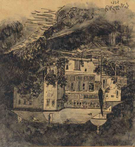 ΒΕΡΓΟΣ 15 Δεκεμβρίου 2018 33 Φώτης Κόντογλου (1895-1965) Το σπίτι των Ιωασαφαίων στα Καυσοκαλύβια, Άγιον Όρος