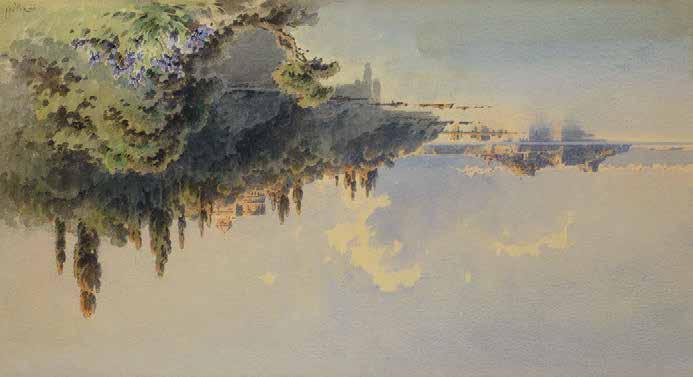 1 Άγγελος Γιαλλινάς (1857-1939) Mon repos, Κέρκυρα υπογεγραμμένο κάτω αριστερά: