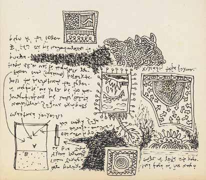 α β 85 Αλέξης Ακριθάκης (1939-1994) Δυο φύλλα με σχέδια και
