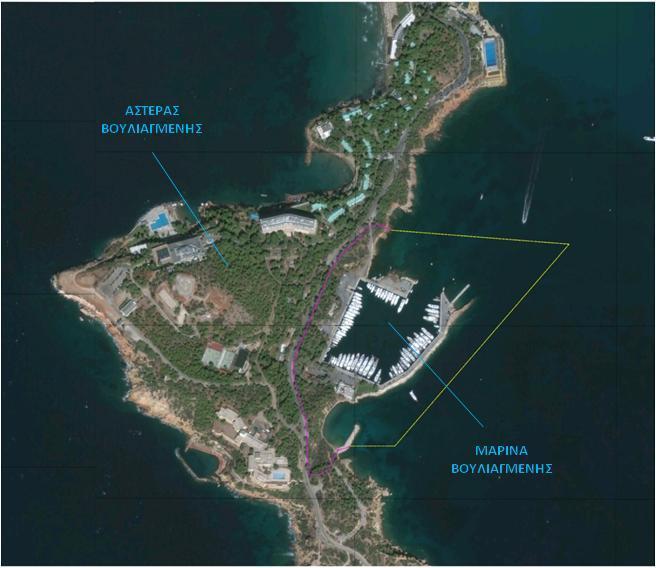 Η παρούσα μελέτη εκπονήθηκε από το γραφείο μελετών ΜΑRNET A.T.E. (Βεντήρη 7, 115 28 Αθήνα, τηλ.: 2107222160, fax: 2107250320, www.marnet.gr). Σχήμα Β.