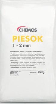pieskom (1-2mm) alebo dodatočný náter s CHEMOS PER 390 penetračný náter pred lepením pomocou lepidiel na parkety CHEMOS zhotovenie reakčnej živicovej malty zmiešanej s pieskom CHEMOS 0,3-0,8mm na