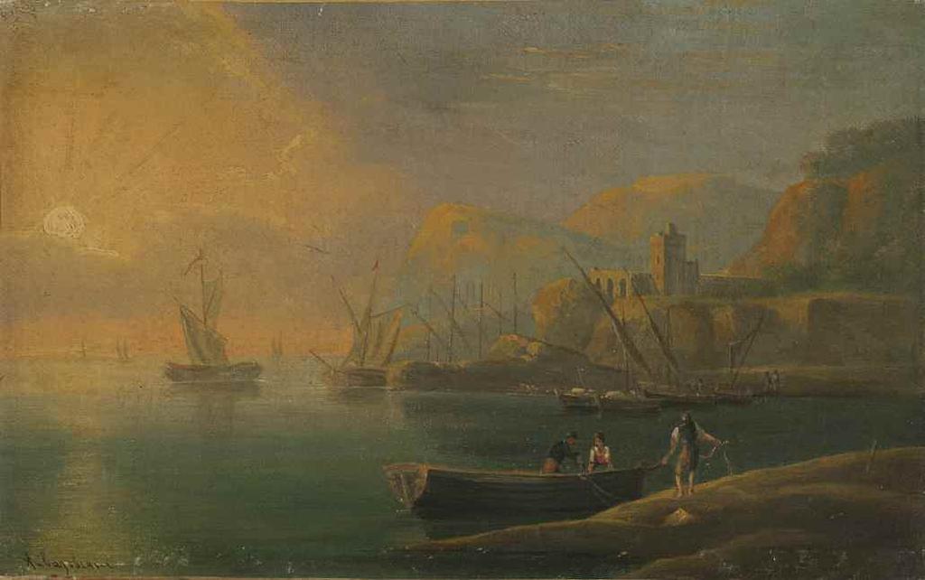 18. ΙΒΑΝ ΚΟΝΣΤΑΝΤΙΝΟΒΙΤΣ ΑΙΒΑΖΟΦΣΚΙ (1817-1900) Τοπίο Κριμαίας Λάδι σε καμβά επκλμ σε νέο καμβά 20 32 εκ υπογρμ στα Ρωσσικά κ.α 4.000-6.