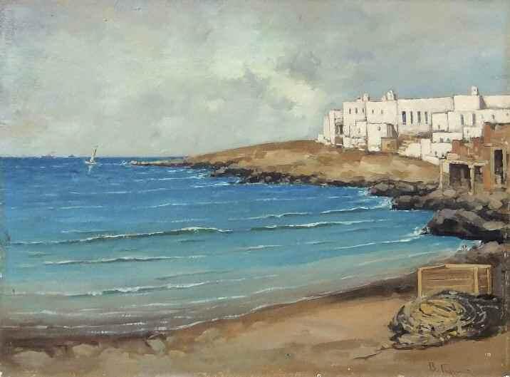 19 19. ΜΑΓΙΑΣΗΣ Βασίλειος (1880-1926) Ψαράδες Λάδι σε καμβά 40 55 εκ υπγρμ κ.α 1.