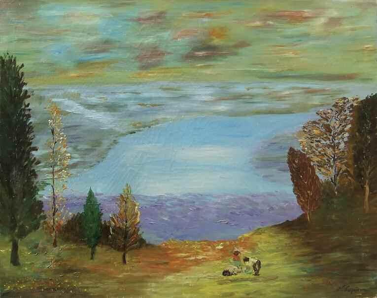 26 26. ΧΕΙΜΩΝΑΣ Νικόλαος Πέτροβιτς (1886-1929) Τοπίο Λάδι σε καμβά 50 66 εκ υπγρμ κ.