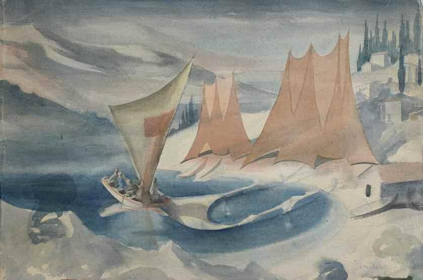 32. ΑΣΤΕΡΙΑΔΗΣ Αγήνωρ (1898-1977) Πορτρέτο ανδρός Λάδι σε καμβά 90 60 εκ υπγρμ κ.α 1.000-1.