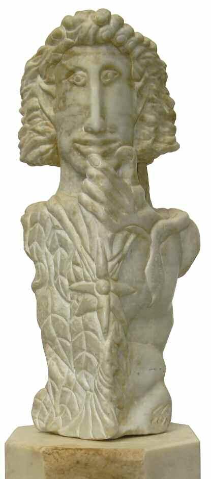 54. ΜΑΚΡΗΣ Μέμος (1913-1993) Βυθισμένος σε σκέψεις ΜΟΝΑΔΙΚΟ μαρμάρινο γλυπτό υπγρμ εγχάρακτα,υ. 63 εκ στη βάση 3.000-4.
