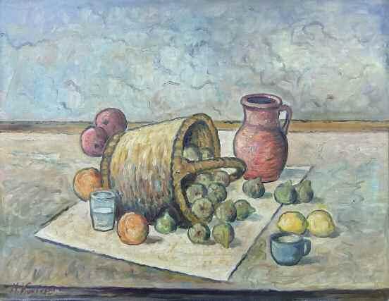 72. ΚΑΝΔΥΛΗΣ Μιχάλης (1909-2001) Νεκρή φύση Λάδι σε καμβά 45 60 εκ, υπογρμ κ.