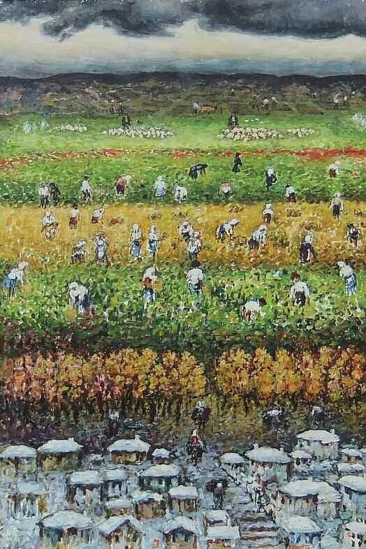 113. ΔΟΥΡΔΟΥΦΗΣ Γιώργος (1907-1995) Οι 4 εποχές Λάδι σε κα
