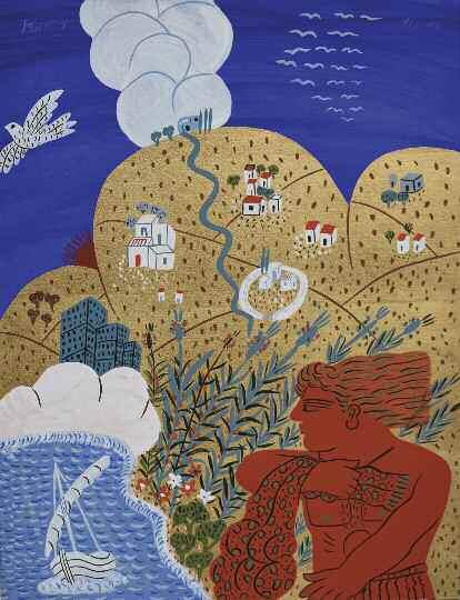 α 250-400 PREKAS Paris (1926-1999) Mani Ltd edition signed & numbd. lithograph 50 70 cm 120 121.