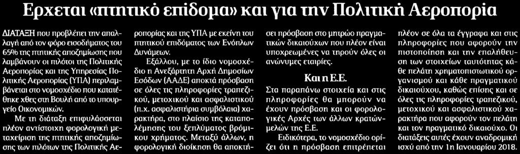 2. ΕΡΧΕΤΑΙ ΠΤΗΤΙΚΟ ΕΠΙΔΟΜΑ ΚΑΙ ΓΙΑ ΤΗΝ ΠΟΛΙΤΙΚΗ