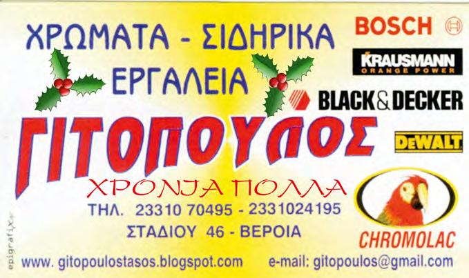 Διαταραχές Βέροιας του ΣΟΦΨΥ Ημαθίας, την Κυριακή 9 Δεκεμβρίου 2018.