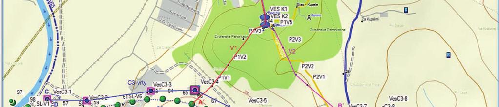 sledovaných prameňov, novovybudovaných vrtov a povrchovej vody potoka v Sliačskej doline, geologické práce sled, riadenie, koordinácia, dokumentácia, vyhodnotenie prác a spracovanie čiastkovej