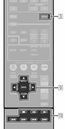 Meloodiate taasesitamine Teie ipod/iphone-lt Kui Te olete ühendanud käesoleva seadmegayamaha ipod universaalse doki (nagu näiteks eraldi ostetava YDS-12), saate kuulata oma ipod/iphone taasesitust,