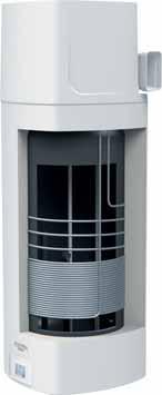 Dėl matmenų ir šildymo pajėgumo vidutinio tūrio Aquarea DHW rezervuaras gali lengvai pakeisti esamą elektrinį vandens šildytuvą.