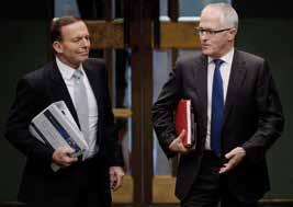 UDALOSTI A SÚVISLOSTI > ZO SVETA A Z DOMOVA ZO SVETA A Z DOMOVA > UDALOSTI A SÚVISLOSTI 12 NEPOHODLNÝ AUSTRÁLSKY PREMIÉR MUSEL ODÍSŤ Tony Abbott (vľavo) a Malcolm Turnbull Austrálski vládnuci