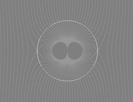 3.4. POTENCIALNI TOK NESTISLJIVE TEKOČINE POGLAVJE 3. HIDRODINAMIKA 3.4.3 Obtekanje krogle Za obtekanje krogle vemo, da je daleč stran hitrostno polje tekočine od kraja neodvisno in enako u, tik ob krogli pa da je normalna komponenta hitrosti enaka 0.