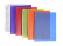 chrbtovej kapse Materiál: lepenka potiahnutá bielou PVC fóliou šírka chrbta Ø krúžku kapacita ks 2,5 cm 15 mm 130 listov 1,78 FB8-332638 ks 4,0 cm 25