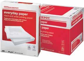 sk od 2,49 / balík Everyday Kvalitný kancelársky papier pre každodenné použitie a čiernobielu tlač na všetkých atramentových a laserových